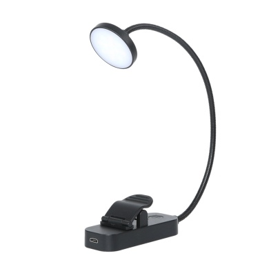 Led Flexible Clip on Book Light Eye-Caring Bookmark Reading Lamp USB Rechargeable Stepless Dimming Night Light