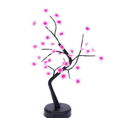 Christmas Led Tree Light Home Party Wedding Festival Tabletop Decor Elegant Charming Decorative Night Lamp with Touching Switch Button