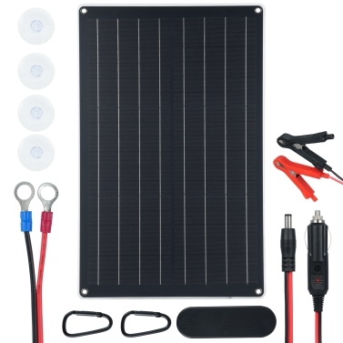 30W High-Efficiency Monocrystalline Solar Panel for Cell Phone Outdoor Power Storage