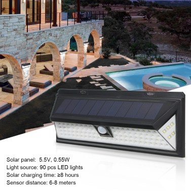 50% OFF 90 LEDs Solar Power PIR Motion Sensor 3 Modes Wall Light,limited offer $21.99 50% OFF 90 LEDs Solar Power PIR Motion Sensor 3 Modes Wall Light,limited offer $21.99