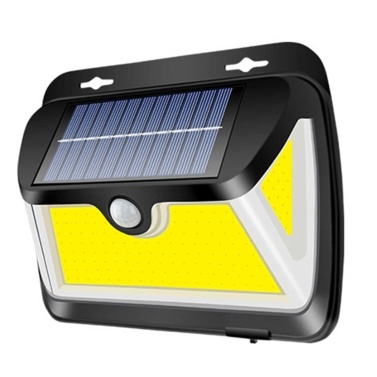 163 COB IP65 Waterproof Solar Human Induction Wall Lamp 3 Luminous Surfaces 20㎡ Lighting Range