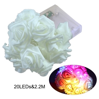 20LEDs Lamp String 2.2M Rose Christmas Holiday Lights