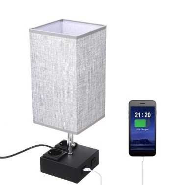 Lixada Pulling Switch Bedside Table Lamp(no bulb)
