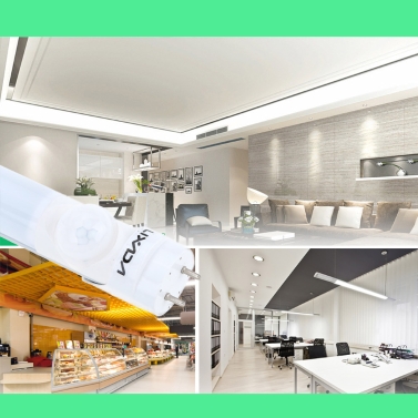 Lixada Energy Saving PIR Infrared T8 60cm/600mm/2ft  LED 10W (Equivalent to Fluorescent 40W) Tube Light Lamp Fixture Fluorescent Replacement No Ballast No UV&IR Indoor