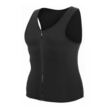Waist Trainer Vest for Men Undershirts Body Shaper Slimming Shirt Workout Suit with Zipper