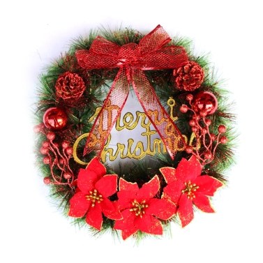 Christmas Wreath with Led String Light