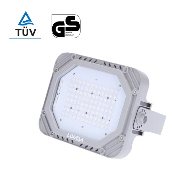 Lixada TUV Certification 200-240V 80W 9200LM High Bright IP66 Water Resistant White LED Flood Light Spotlight Security Lamp for Garden Wall Outdoor Illumination