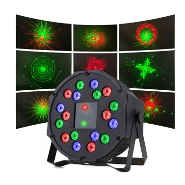 18 LEDs Par Light Stage Lamp Lighting Supported DMX512/ Sound Activated/ Master-slave/ Strobe Mode