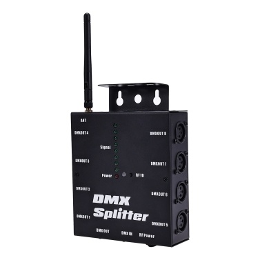 DMX512 Wireless Lighting Signal Amplifier Distributor Signal Decoder