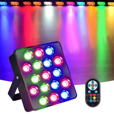 17LEDs Par Lights Bar Wedding Performance Stage Lighting Sound Control Atmosphere Flashing Colorful Lights With Remote Control