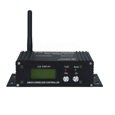 DMX 512 2.4G Wireless Controller Transmitter Receiver LCD Display Power Adjustable Repeater Lighting Controller 35 Groups ID Coding
