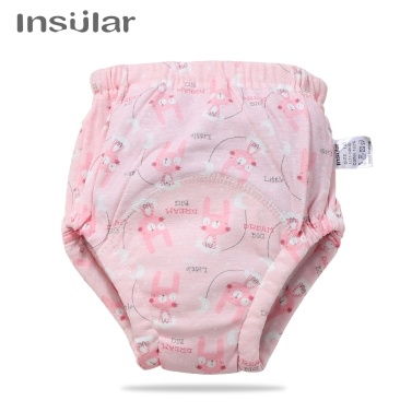 Insular 2 Pcs Training Pants Underwear 6 Layers Breathable Cotton Toddler Potty Training Underwear