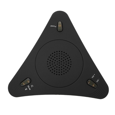 USB Microphone 360 Degrees Omnidirectional Condensor Built-in Speakerphone with Noise Cancellation Computer Mic