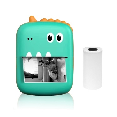 Mini Thermal Printer Multifunction Portable Sticker Maker Instant Photo Inkless Printing Support BT Connection for Smartphone with 1 Paper Rolls 57mm