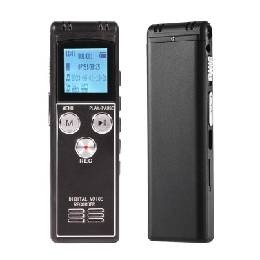 T63 Digital Voice Recorder 8GB+32GB Activated Record Playback MP3 Music Player with Mic and Speaker