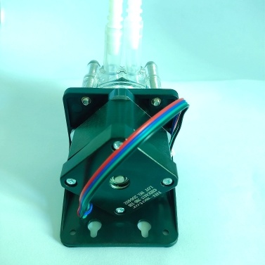 GROTHEN Peristaltic Pump Large Flow with 42 Stepper Motor Silicone Tubing 304 Stainless Steel Wheel Frame Self-Priming Dosing Pump Anti-Corrosion, Flat Panel