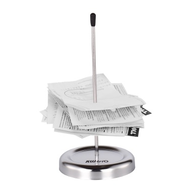 KW-trio All Metal Straight Rod Desk Receipt Holder