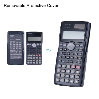 Scientific Calculator Counter 401 Functions Matrix Dot Vector Equation Calculate Solar and Battery Dual Powered 2 Line Display Business Office Middle High School Student SAT/AP Test Calculate