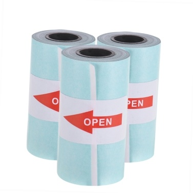 3 Rolls,Printable Sticker Paper Roll Direct Thermal Paper