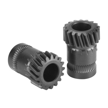 2PCS Helical Gear Dual-gear Extruder Gear Replacement High strength Die Steel Material Extrusion Wheels Compatible with mini V1/ V2 Double Gear / Sherpa Extruders