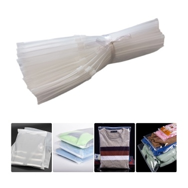 50pcs Packaging Bags Frosted Bag Zipper Plastic Bag Poly Bags Resealable Slider Closure Storage Bag Pouch for T Shirts Clothes Make up Shipping Organizer