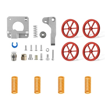TWO TREES 3D Printer Parts & Accessories Upgraded All Metal Extruder and 4PCS Hand Twist Leveling Nut Diameter 60mm with 4pcs Heated Bed Springs for Creality Ender-3/Ender-3 Pro/ CR-10 Series 3D Print