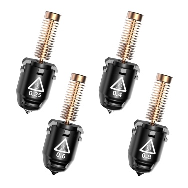 FLASHFORGE Adventurer 5M Hardened Nozzle 280℃ High Flow 32mm³/s for Stable High-Speed Printing Compatible with Adventurer 5M Hotend - 0.25mm, 0.4mm, 0.6mm, 0.8mm