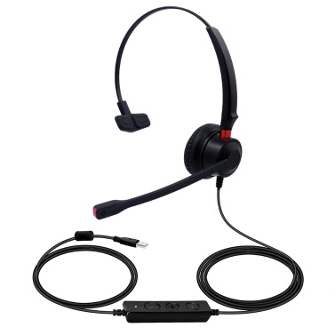 H630-USB USB Wired Computer Headset with Microphone Noise-reduction Universal Office Call Center Headphone Single-sided