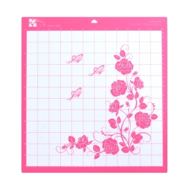 Replacement Cutting Mat Standard Grip Adhesive Mat 12-inch by 12-inch Cutting Area with Measuring Grid for Silhouette Cameo Cutting Plotter Machine