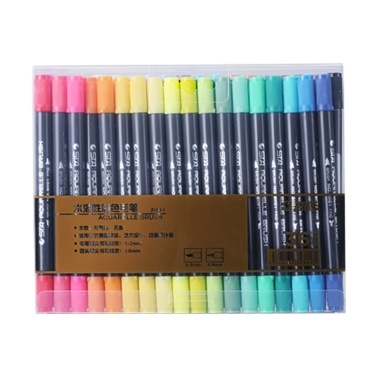 Dual Tip Brush Pens Art Marker Set Fine & Brush Tip Water Soluble for Children Adults Artist Drawing Painting Coloring Sketching Calligraphy
