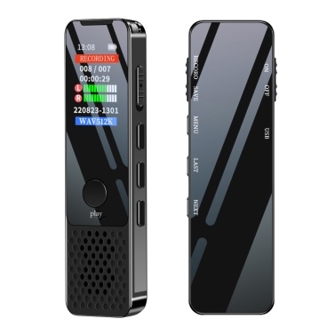 914 Digital Voice Recorder 64GB Activated Record Playback MP3 Music Player with Mic and Speaker