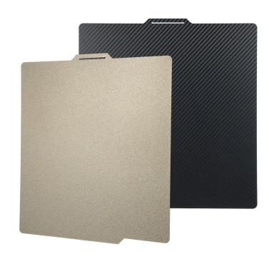 PEI Build Plate 3D Print Bed Double Side Textured PEI Surface+Smooth Carbon Fiber PET Magnetic Spring Steel Compatible with Bambu Lab X1/X1C/P1P/P1S/A1 3D Printer Stable Molding and Easy Demolding