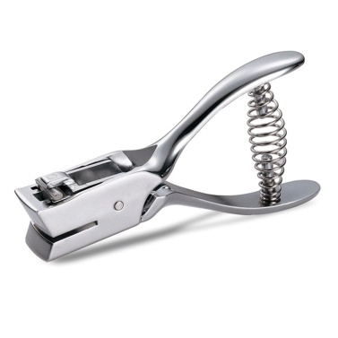 KW-triO Metal Single Hole Puncher 1-Hole Paper Punch 8 Sheet Capacity for ID Card PVC Photo Slot and Paper Chipboard Art Project Documents Office School Home Supplies