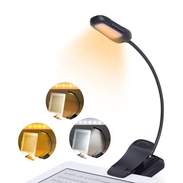 Reading Lights for Books in Bed Portable Clip-on LED USB Rechargeable Lamp