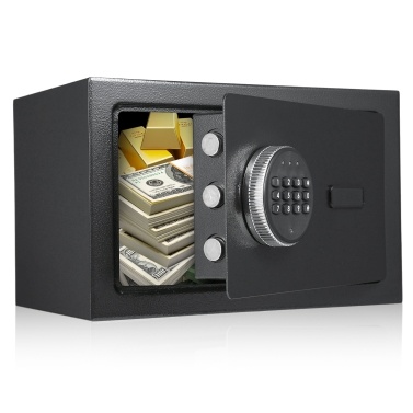 Home Safes Box Fireproof Waterproof Alarm System with Keypad and 2pcs Spare Key