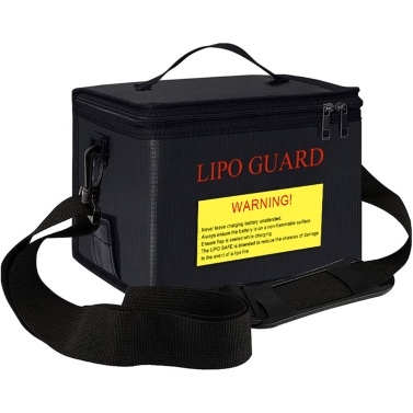 Portable Fireproof Lipo Safe Bag Explosionproof Protective Battery Waterproof Bag with Zippers Handle Strap