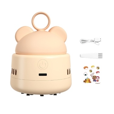 JY-026 Mini Desktop Vacuum Cleaner Cute Cordless Table Dust Sweeper Cartoon Vacuum
