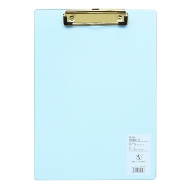 A4 Plastic Clipboard Hardboard Writing Pad Profile Clip with Hanging Hole for Students School Office