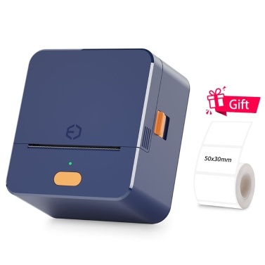 P1 Label Maker Machine 57mm Pocket Thermal Sticker Printer for Retail Store Home Kitchen & Office Organization - Comes with 50*30mm Label Roll