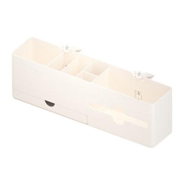 NBX Desk Side Storage Marker Pencil Box Desktop Organizer with Management Tray - 35.8x12.9x12.8cm