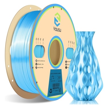 YOUSU PLA Filament Silk for 3D Printer 1.75mm Dimensional Accuracy +/- 0.03mm 1kg (2.2 lbs)