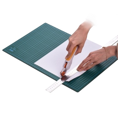 GKS PVC A3 Cutting Mat Manual DIY Tool Cutting Board Double-sided Self-healing Cutting Pad 5cm and 1cm Grids Patchwork Tools 30cm * 45cm * 3mm Green