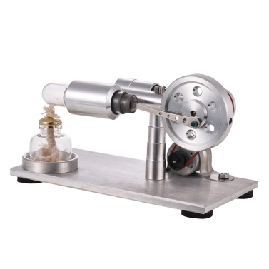 Aibecy Hot Air Stirling Engine Motor Model Electricity Power Generator with LED Physics Educational Toy Birthday Gift