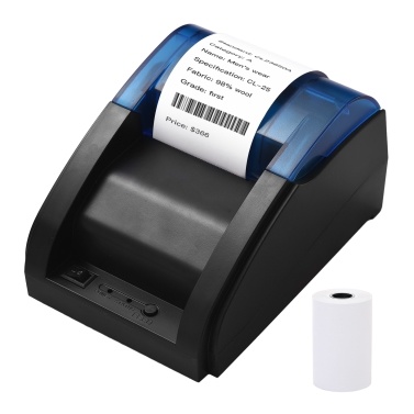 58mm Desktop Receipt Printer POS Printer Direct Thermal Printing Support ESC/POS for Shipping Restaurant Kitchen Supermarket Home Small Business Retail Store