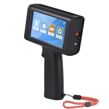 Bisofice Portable 4.3 Inch LED Touchscreen Inkjet Printer Handheld 600dpi High Definition Inkjet Code Printer