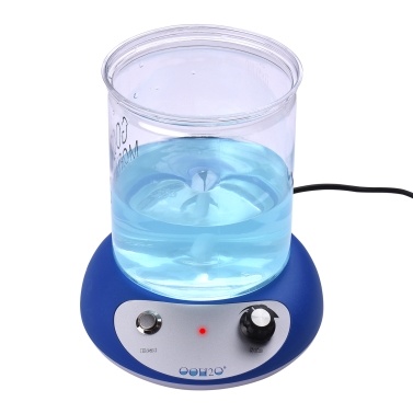 Mini Magnetic Stirrer Hot Plate Mixer Heating Stirring Machine Speed Adjusting with Stir Bar 2000ml Stirring Capacity for Laboratory Kitchen Homebrew