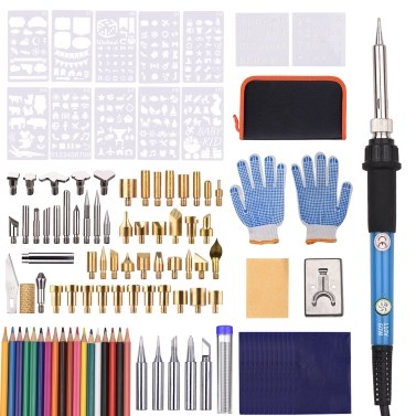 Professional Pyrography Kit with 105Pcs Soldering Iron Tips Multifunctional Wood Burner Tool