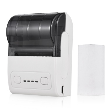 Bisofice Portable Mini Thermal Printer 2 inch Wireless USB Receipt Bill Ticket Printer with 57mm Print Paper Roll