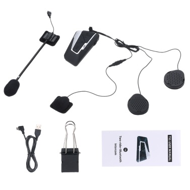 T9S Motorrad Helm Headset BT Intercom 1200m Wasserdicht 1PC