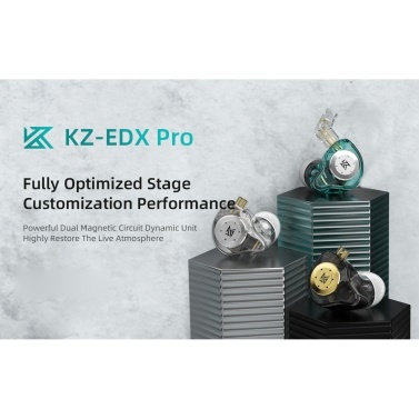 PC周辺機器 ST600MM0026 khxv5rg KZ EDX Pro in-Ear Stage Monitor Headphone Dual Magnetic